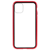 iPhone 11 Pro Magnetic Metal Case w. Back Glass - Red