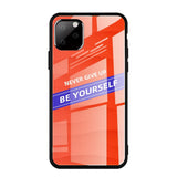 iPhone 11 Pro Case w. Back Glass - Be Yourself - Red