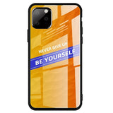 iPhone 11 Pro Case w. Back Glass - Be Yourself - Orange