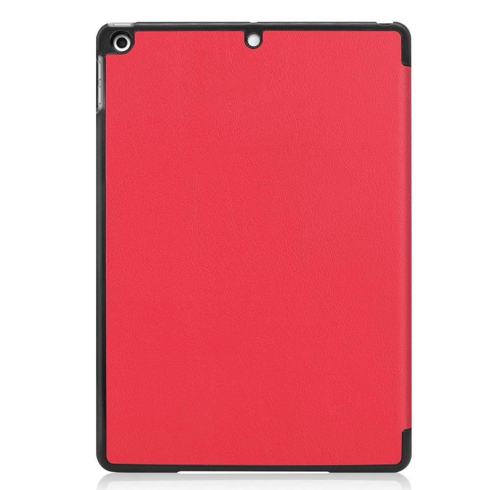 iPad 10.2" (2021 / 2020 / 2019) Tri-Fold Leather Case - Red