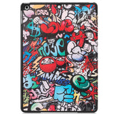 iPad 10.2" (2021 / 2020 / 2019) Leather Case w. Tri-fold Stand - Cartoon