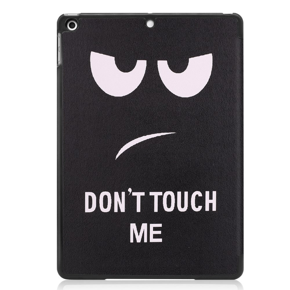 iPad 10.2" (2021 / 2020 / 2019) Leather Case w. Tri-fold - "Don't Touch Me"