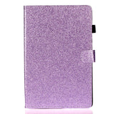 iPad 10.2" (2021 / 2020 / 2019) Glitter Case w. Flip Stand & Card Holder - Glitter Purple