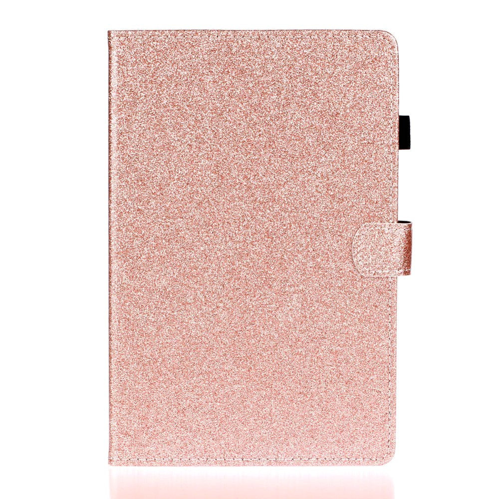 iPad 10.2" (2021 / 2020 / 2019) Glitter Case w. Flip Stand & Card Holder - Glitter Rose Gold