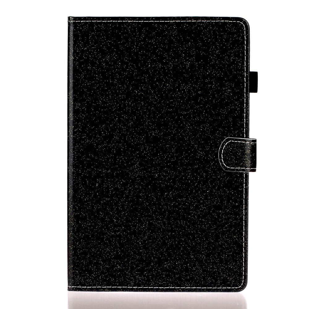 iPad 10.2" (2021 / 2020 / 2019) Glitter Case w. Flip Stand & Card Holder - Glitter Black