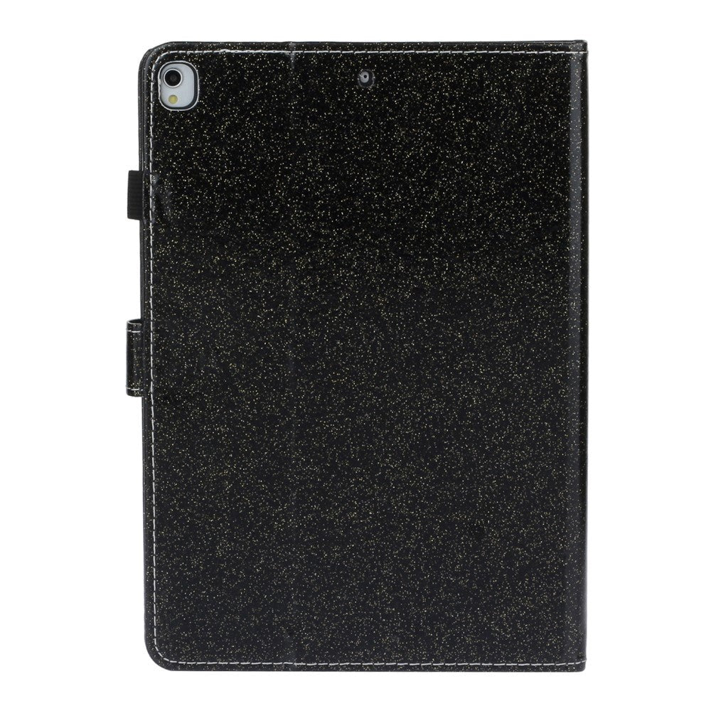 iPad 10.2" (2021 / 2020 / 2019) Glitter Case w. Flip Stand & Card Holder - Glitter Black