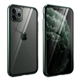 iPhone 11 Pro Case with Glass Back & Front - Dark Green