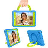 iPad 10.2" (2021 / 2020 / 2019) Kids Case w. 360° Stand & Handle - Blue/Green