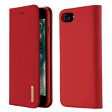 iPhone SE (2022 / 2020) / 8 / 7 DUX DUCIS Leather Case - Red