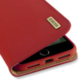 iPhone SE (2022 / 2020) / 8 / 7 DUX DUCIS Leather Case - Red