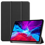 iPad Pro 12.9" (2022 / 2021 / 2020 /2018) / Air 13" (2024) Leather Case w. Stand and Wake-up Function - Black