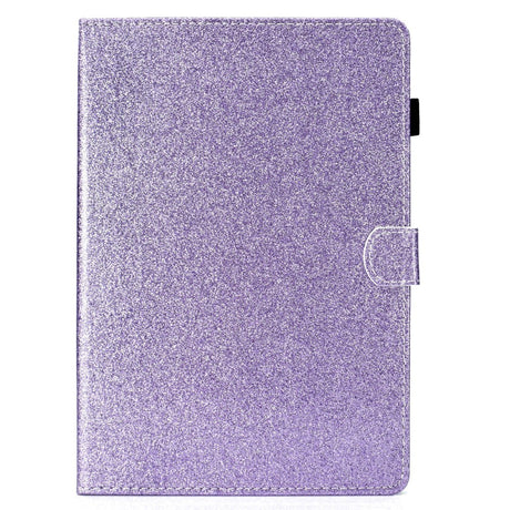 iPad Air (2022 / 2020) / Pro 11 (2022 / 2021 / 2020 / 2018) Glitter Case w. Stand & Card Holder - Glitter Purple