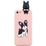 iPhone SE (2022 / 2020) / 8 / 7 Flexible Plastic Case with Doll Decor - Dog