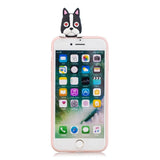 iPhone SE (2022 / 2020) / 8 / 7 Flexible Plastic Case with Doll Decor - Dog