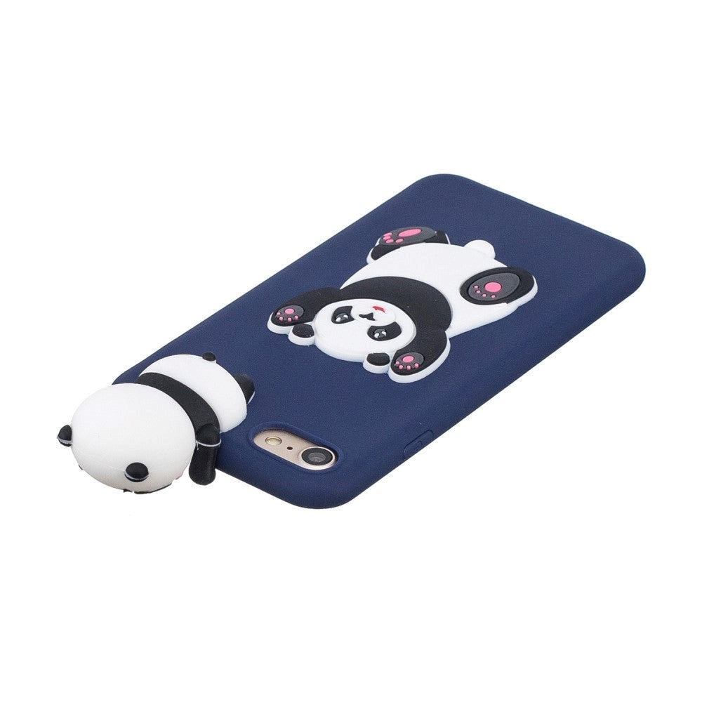 iPhone SE (2022 / 2020) / 8 / 7 Flexible Plastic Case with Doll Decor - Giant Panda