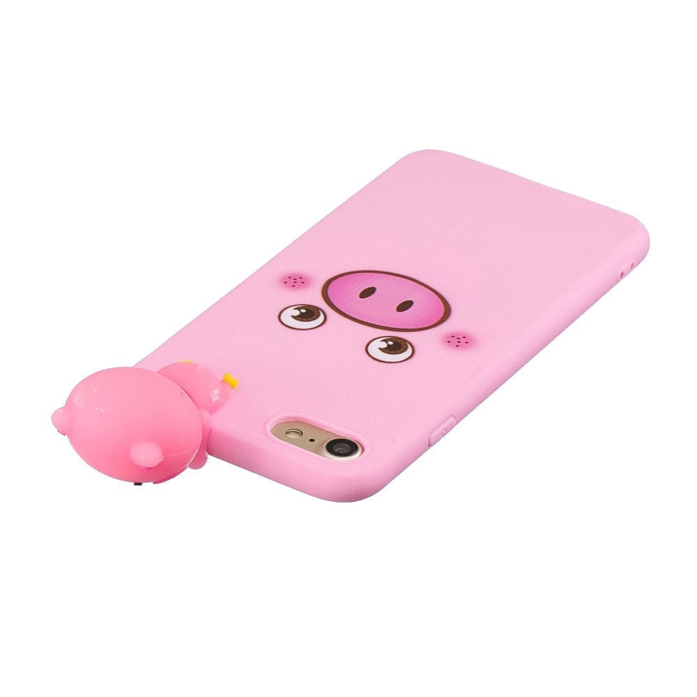 iPhone SE 2022 / 2020 / 8 / 7 Flexible Plastic Case - 3D Pig