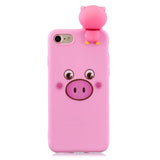 iPhone SE 2022 / 2020 / 8 / 7 Flexible Plastic Case - 3D Pig