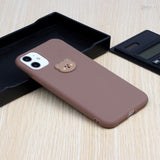 EIDERWOOD iPhone 11 Silicone Case with Cartoon - Brown / Bear