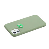 EIDERWOOD iPhone 11 Silicone Case with Cartoon - Green / Frog