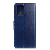 iPhone 12 / 12 Pro Neutral Leather Wallet Case - Blue