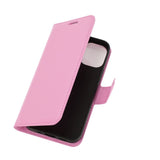 EIDERWOOD iPhone 12 Mini Faux Leather Flip Case with Cardholder & Stand Function - Pink