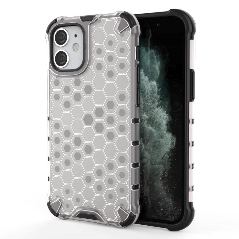 iPhone 12 Mini Honeycomb Pattern Case - White