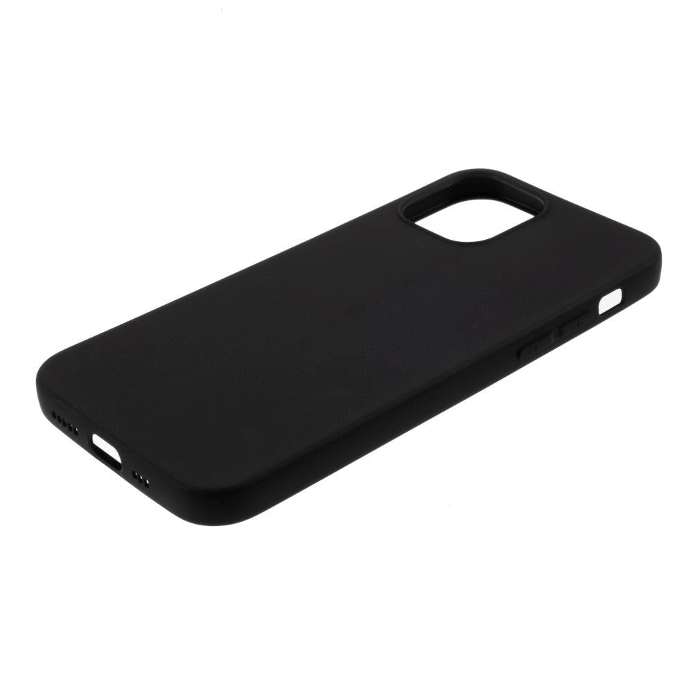 iPhone 12 / 12 Pro Minimalist Matte Flexible Plastic Case - Black