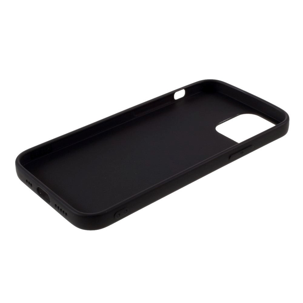 iPhone 12 / 12 Pro Minimalist Matte Flexible Plastic Case - Black