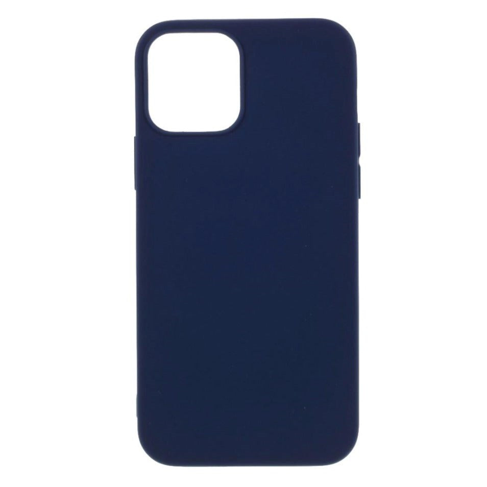 iPhone 12 / 12 Pro Minimalist Matte Flexible Plastic Case - Dark Blue