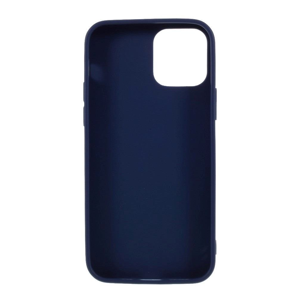 iPhone 12 / 12 Pro Minimalist Matte Flexible Plastic Case - Dark Blue