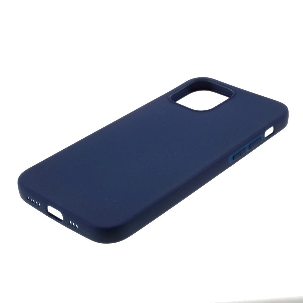 iPhone 12 / 12 Pro Minimalist Matte Flexible Plastic Case - Dark Blue