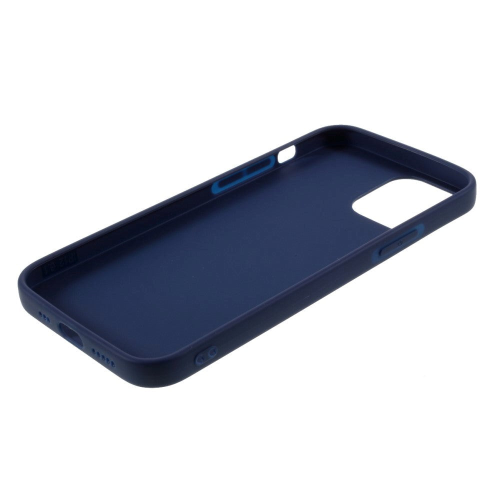 iPhone 12 / 12 Pro Minimalist Matte Flexible Plastic Case - Dark Blue