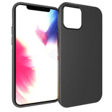 iPhone 12 / 12 Pro Matte Flexible Plastic Case - Black