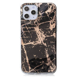 iPhone 12 / 12 Pro Plastic Case - Black Marble