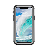 iPhone 12 Mini Waterproof Tough Case w. Screen Protector - Transparent / Black