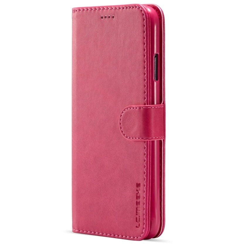 iPhone XR LC.IMEEKE Leather Wallet Case - Pink