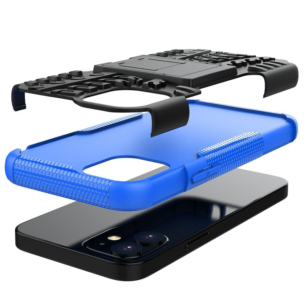 EIDERWOOD iPhone 12 Mini Cool Bull Tough Case w. Stand - Blue