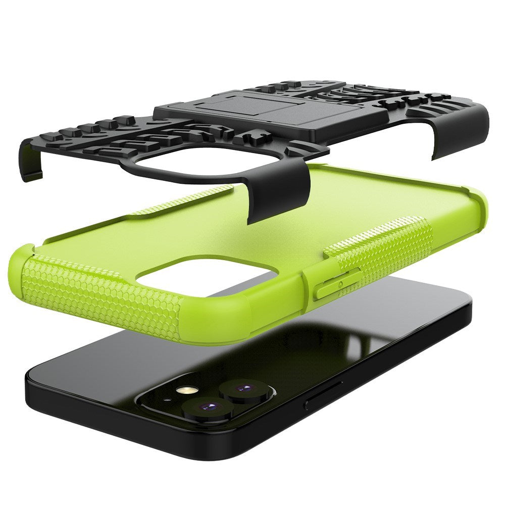 EIDERWOOD iPhone 12 Mini Cool Bull Tough Case w. Stand - Green