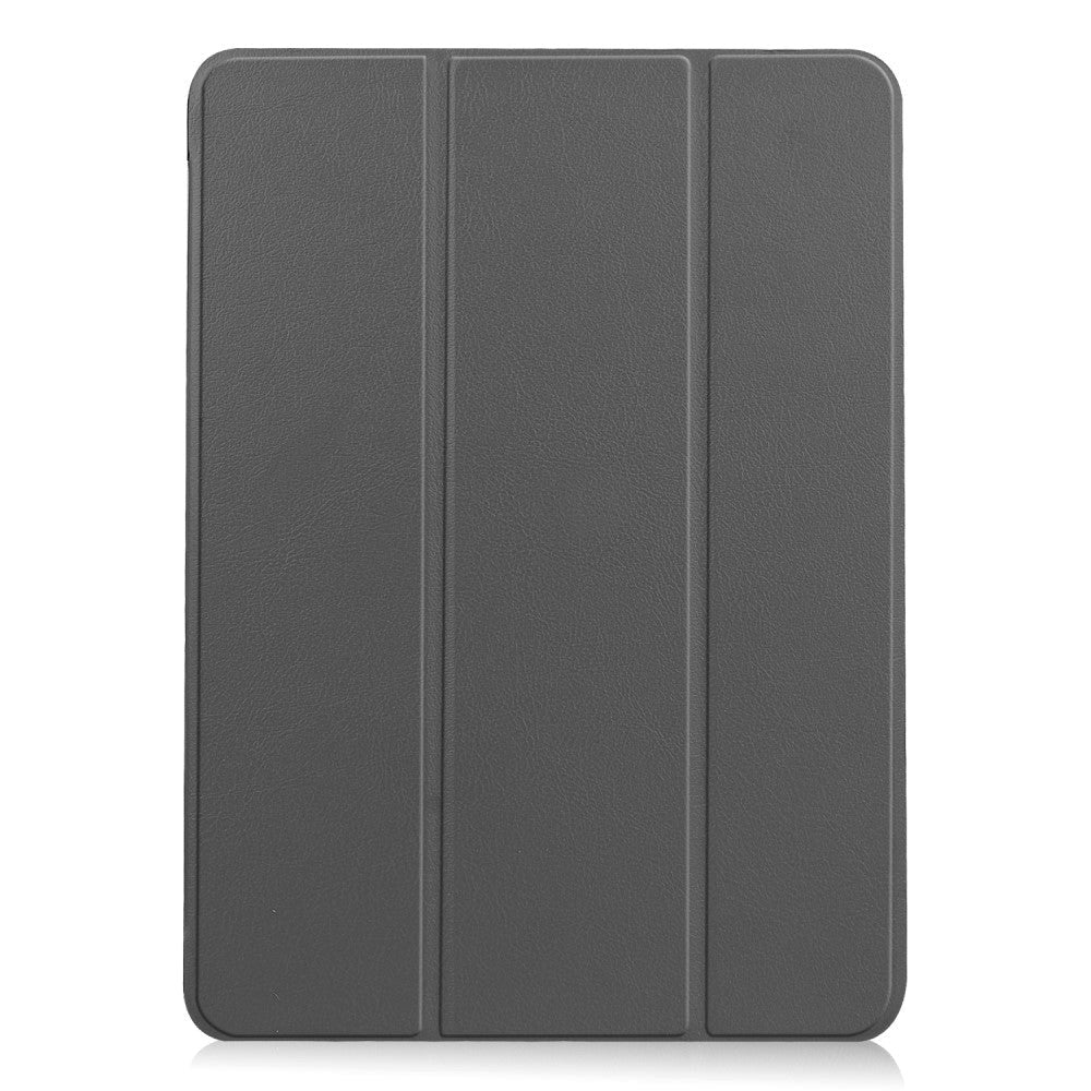 EIDERWOOD iPad Air 10.9-11" (2024-2020) Litchi Tri-Fold Leather Case - Grey