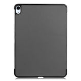 EIDERWOOD iPad Air 10.9-11" (2024-2020) Litchi Tri-Fold Leather Case - Grey