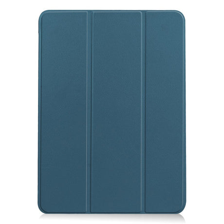 EIDERWOOD iPad Air 10.9-11" (2024-2020) Litchi Tri-Fold Leather Case - Green