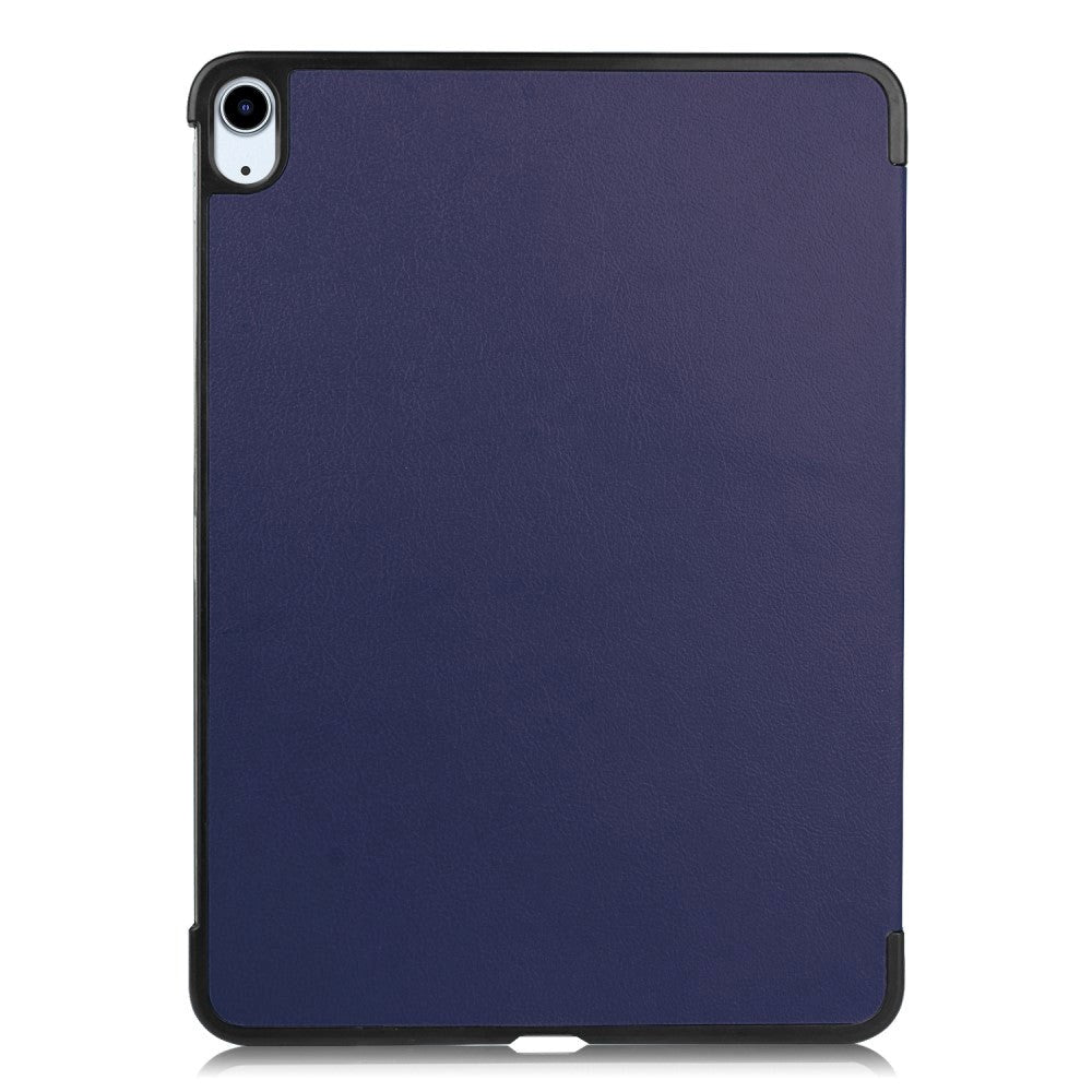 EIDERWOOD iPad Air 10.9-11" (2024-2020) Litchi Tri-Fold Leather Case - Dark Blue