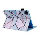 iPad Air 10.9-11" (2024-2020) / Pro 11" (2022-2018) Leather Case w. Stand - Marble Pattern