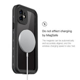 iPhone 12 Redpepper IP68 Waterproof Case - MagSafe Compatible - Black / Transparent