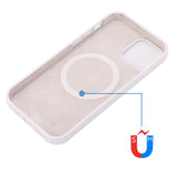 iPhone 12 / 12 Pro Silicone Case - MagSafe Compatible - White