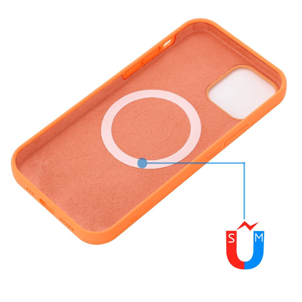 iPhone 12 / 12 Pro Silicone Case - MagSafe Compatible - Orange