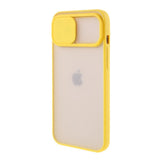 iPhone 12 Pro Max Frosted Plastic Case w. CamSlider - Yellow