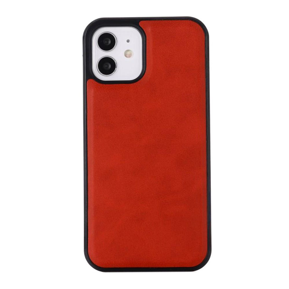 iPhone 12 / 12 Pro Leather Case - MagSafe Compatible - Red