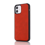 iPhone 12 / 12 Pro Leather Case - MagSafe Compatible - Red