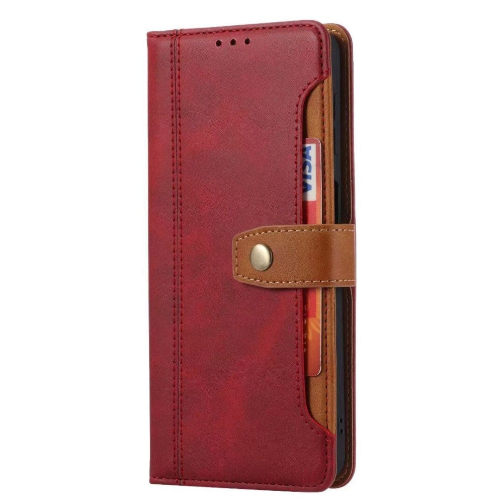 iPhone SE (2022/2020)/8/7 Leather Case w. Card Holder - Red